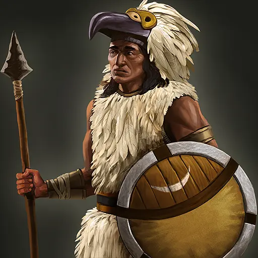 Aztec Eagle Warrior portrait