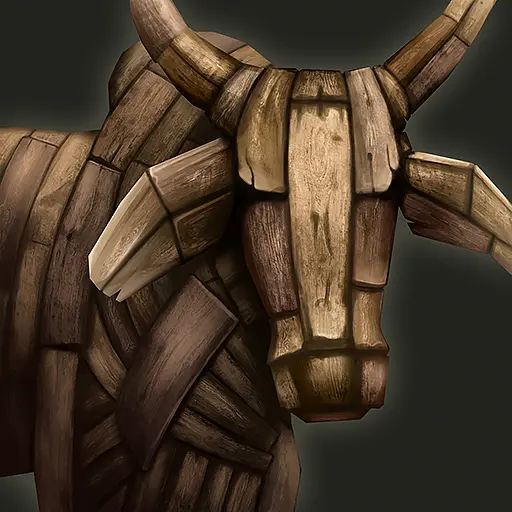 Wood Cattle portrait